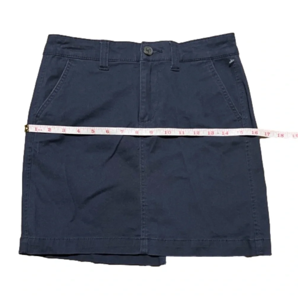 Aeropostale Navy Blue Cotton Spandex Skirt Women Size 00